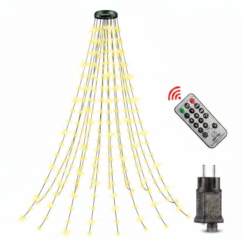 LaiTeny HCP480N 3m 480 LED Christmas Tree Lights with Ring